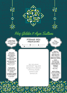 Ramazan İmsakiyesi Şablonu