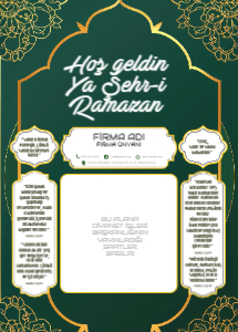 Ramazan İmsakiyesi Şablonu