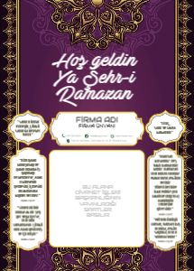 Ramazan İmsakiyesi Şablonu