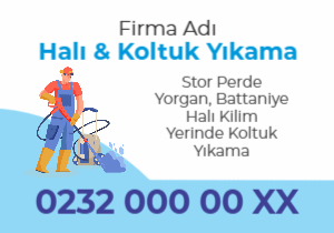 Halı Koltuk Yıkama Magnet Şablonu