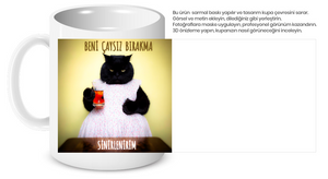 Çayım Olmadan Asla Kediciği Kupa Bardak