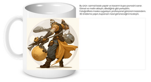 DND Fighter Temalı Tasarım Kupa Bardak
