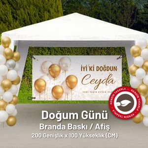 Doğum Günü Branda Afiş