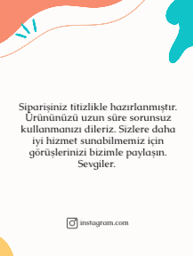 Eğlenceli Modern Teşekkür Kartı