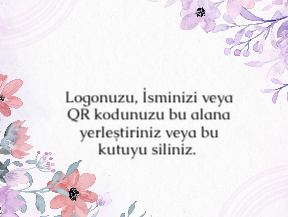 Çiçekli Modern Teşekkür Kartı