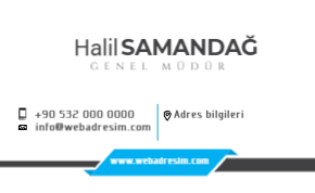 Renkleri Değişebilen Kartvizit Şablonu
