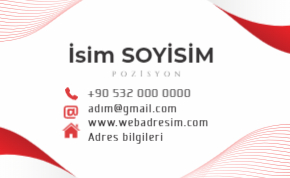 Renkleri Değişebilen Kartvizit Şablonu