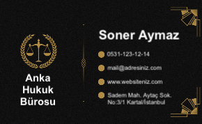 Avukat Resmi Kartvizit