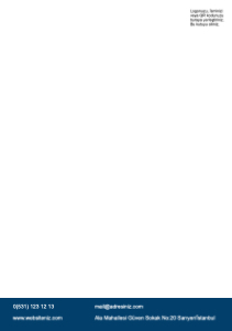 Mavi Antetli kağıt