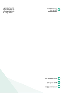 Su Yeşili Antetli Kağıt