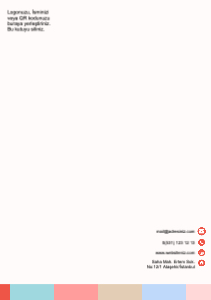 Renkli Antetli Kağıt