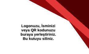 Kırmızı Kurumsal Çift Yönlü Kartvizit 0033