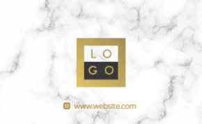 Şıklığı ve doğallığı yansıtan mermer dokulu, siyah altın detaylı modern kartvizit şablonu