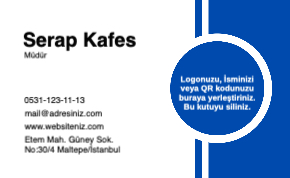 mavi kurumsal Resmi Kartvizit 0080