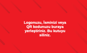 kırmızı Kurumsal Çift Yönlü Kartvizit 0036