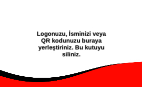 Kırmızı Kurumsal Çift Yönlü Kartvizit 0037