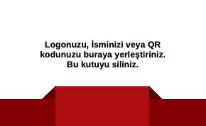 Kırmızı Kurumsal Çift Yönlü Kartvizit 0039