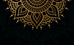 Altın Süslemeli Kartvizit Şablonu