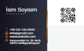 Elegan Modern Profesyonel Kartvizit Şablonu