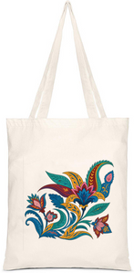 nakış desenlı bez çanta