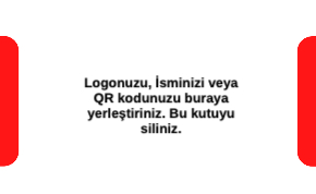 Kırmızı Kurumsal Çift Yönlü Kartvizit 0041