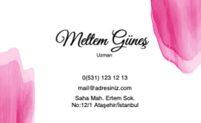 Renkli Kurumsal Çift Yönlü Kartvizit 0007