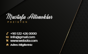 Kurumsal kartvizit tasarımı