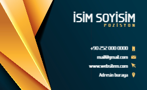 Farkedilen Şık Kartvizit Şablonu