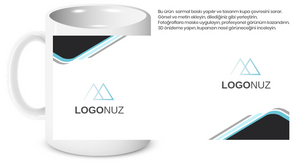 Seramik kupa baskı. Çift yönlü.