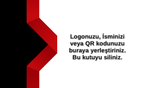 Kırmızı Kurumsal Çift Yönlü Kartvizit 0043