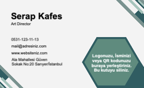 Yeşil Modern Kartvizit 0010