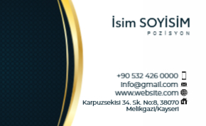 Basit ve Profesyonel Kurumsal Kartvizit Şablonu