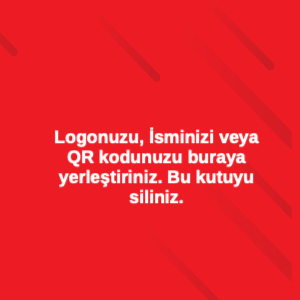 kırmızı Kurumsal Çift Yönlü Kartvizit 0044