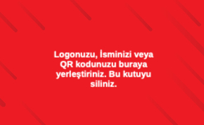 kırmızı Kurumsal Çift Yönlü Kartvizit 0045