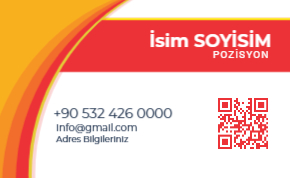 Sportif Opsiyonel Kartvizit Şablonu