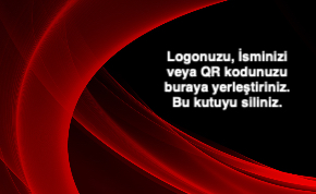 kırmızı Kurumsal Çift Yönlü Kartvizit 0048