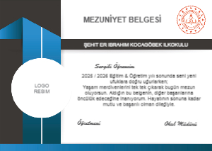 Sertifika Tasarımı A4