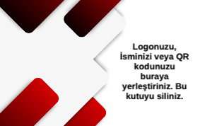 Kırmızı Kurumsal Çift Yönlü Kartvizit 0050