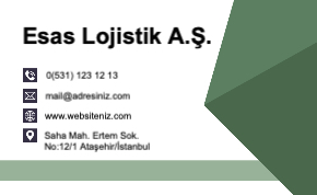 Yeşil Modern Kartvizit 0011