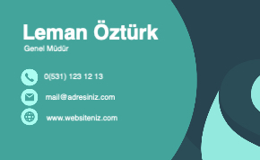 mavi kurumsal Resmi Kartvizit 0097