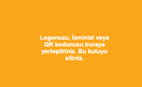 turuncu Resmi Çift Yönlü Kartvizit 0011