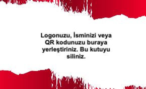 Kırmızı Kurumsal Çift Yönlü Kartvizit 0051