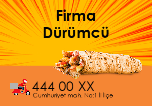 Dürüm Döner Magnet Şablonu