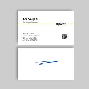 Tek Taraflı Sade Kartvizit