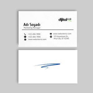 Tek Taraflı Sade Kartvizit