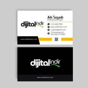 Çift Taraflı Sade Kartvizit