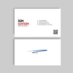 Tek Taraflı Sade Kartvizit