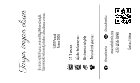 Karton Ürün Etiketi Dikey