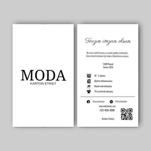 Karton Ürün Etiketi Dikey