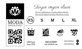 Karton Ürün Etiketi